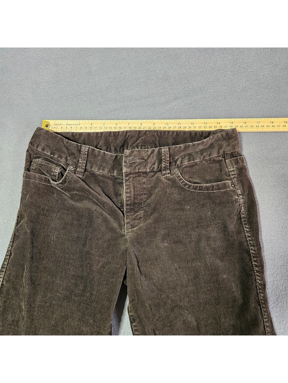 J.Crew Women's Jeans Corduroy Black Size 6 Regular Favorite Fit Straight Leg - Picture 3 of 6